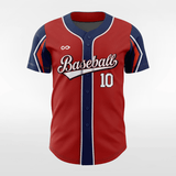 Red&Blue Custom Baseball Jersey