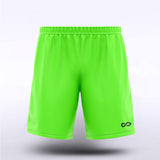 Men Sublimated Team Shorts Fluorescent Green