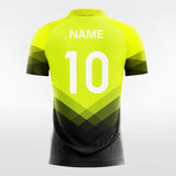 Neon Green and Black Soccer Jersey