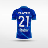 Custom Blue Kid's Sublimated Soccer Jersey