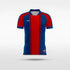 Custom Red & Blue Kid's Soccer Jersey