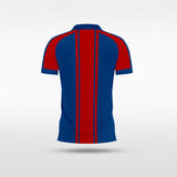 Red & Blue Kid's Team Soccer Jersey Design