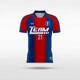 Red & Blue Motor Soccer Jersey