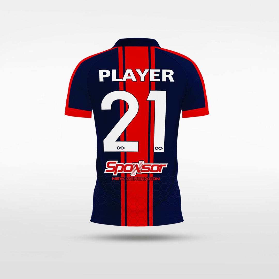 Custom Red & Black Kid's Sublimated Soccer Jersey