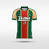 Red & Green Motor Soccer Jersey