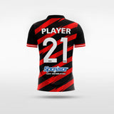 Custom Black Kid's Sublimated Soccer Jersey