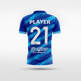 Custom Blue Kid's Sublimated Soccer Jersey