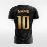 men soccer jersey black