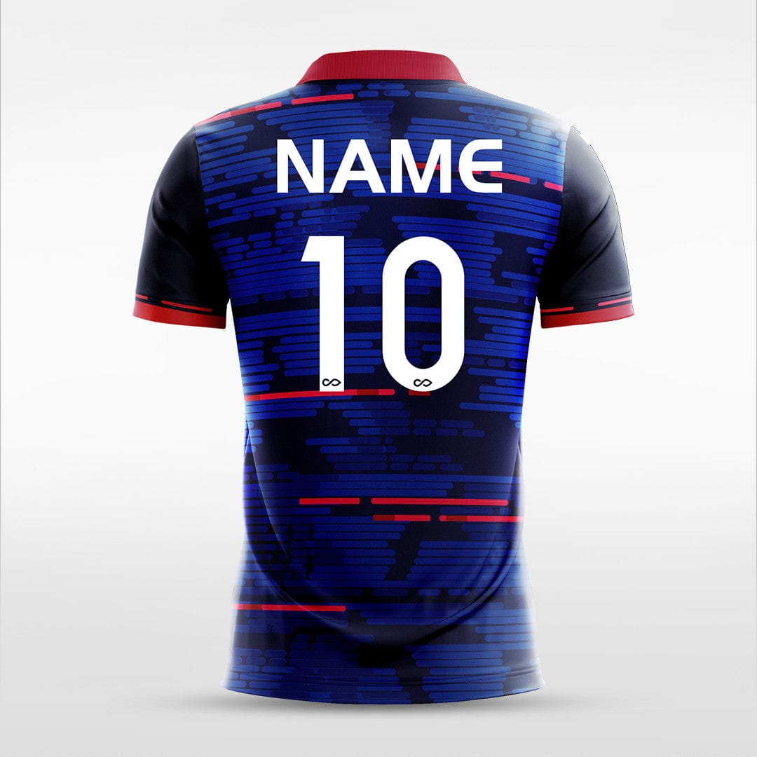 Custom Navy Blue Men's Sublimated Soccer Jersey