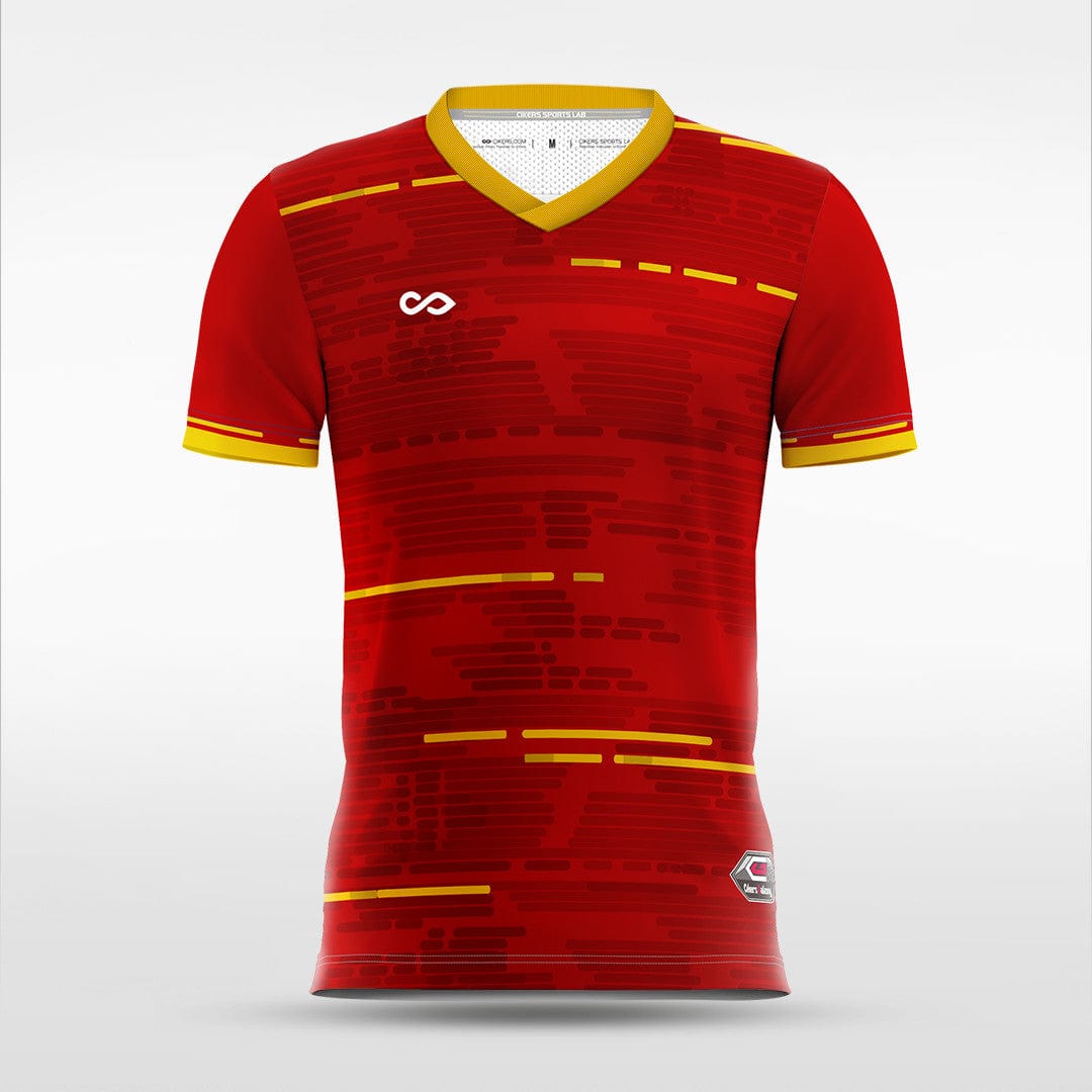 Custom Red Men's Soccer Jersey