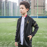 Custom Kids Zipper up Jacket Black