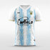 Argentina Soccer Jersey White and Blue Stripe