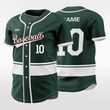 Green Sublimated Baseball Jersey