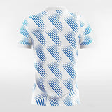 White & Blue Men's Team Soccer Jersey Design