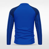 Blue Historic India Men 1/4 Zip Jersey Design