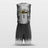 Grey Basketball Jersey Set