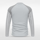 Gray Historic India Men 1/4 Zip Jersey for Team