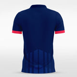 Navy Blue Men's Team Soccer Jersey Design