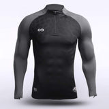 Dragon Vein Adult Zip Top Black