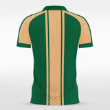 Green&Red Striped Soccer Uniform Design