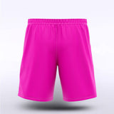 Men Custom Shorts Design Fluorescent Pink