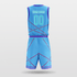 Blue Stripe Fission Sublimated Basketball Team Set