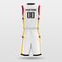 White Hero Sublimated Basketball Team Set
