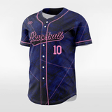 Laser Men Button Down Baseball Jersey