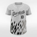 Grey Button Down Baseball Jersey