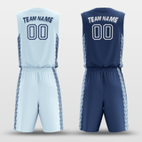 BlueCustom Sublimated Basketball Set