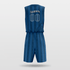 Bull Demon Sublimated Basketball Set Blue