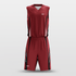 Red Spread Wings Sublimated Basketball Set