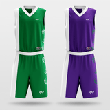 Green&Purple Tai Chi Basketball Set for Team