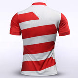 Red Men's Team Soccer Jersey Design