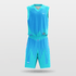 Blue Thorns Sublimated Basketball Set