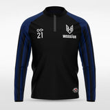 Black Historic India Men 1/4 Zip Jersey for Team