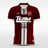 Custom Maroon Red Men's Soccer Jersey