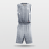 Grey Sublimated Basketball Set