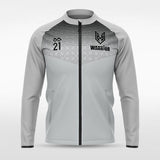 Gray Historic Greek Customized Full-Zip Jacket Design