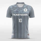 Gray Stripe Men Soccer Jersey