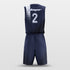 Navy Blue Basketball Uniform Set