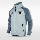 Grey Embrace Radiance Customized Full-Zip Jacket Design