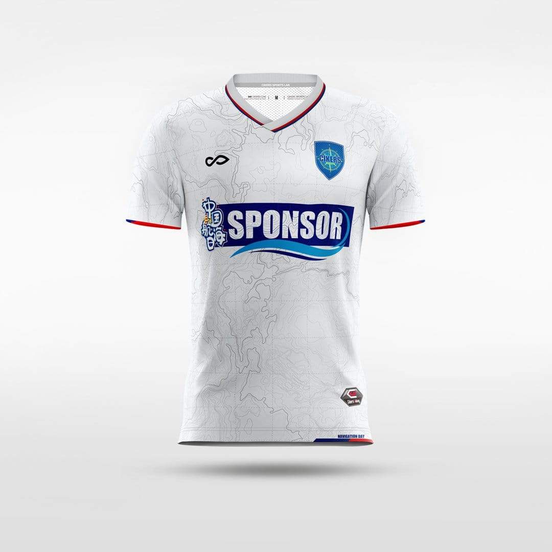 White Men Soccer Jersey