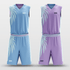 Blue&Purple Classic 68 Sublimated Basketball Set
