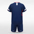 Navy Blue Custom Kids Football Kit