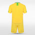 Yellow Custom Kids Football Kit