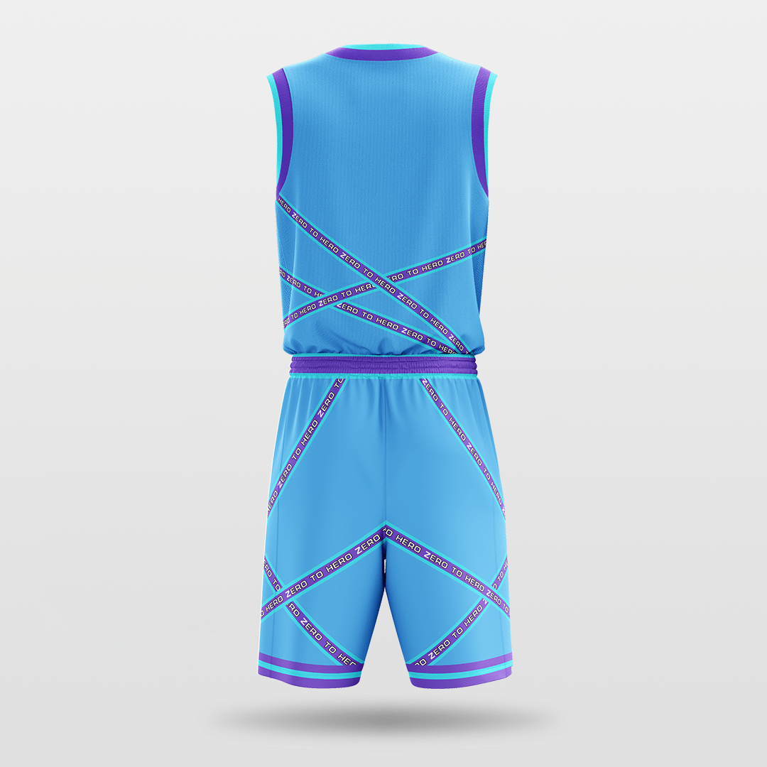 Blue Stripe Fission Basketball Set Design
