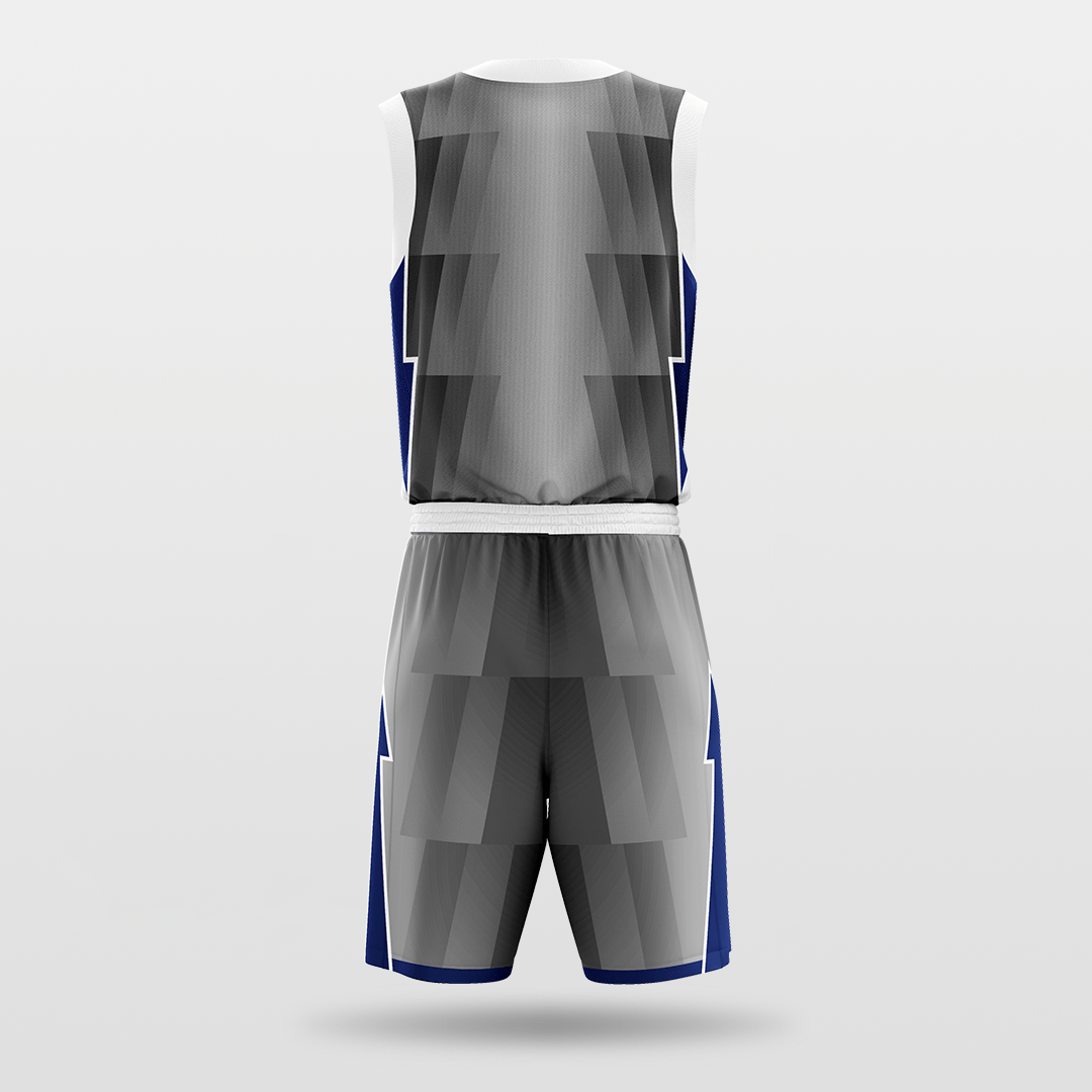 Dark Gray Sublimated Basketball Uniform