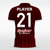 Maroon Red Men's Team Soccer Jersey Design