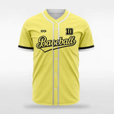 Yellow Button Down Baseball Jersey